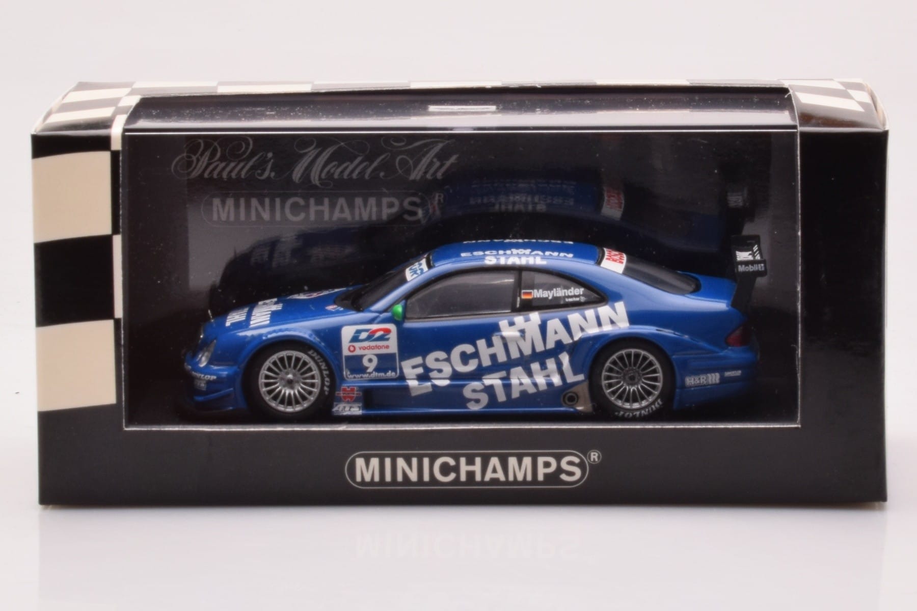 Mercedes CLK DTM Team Manthey #9 B. Maylander DTM 2001 Minichamps 1:43 400013109 Diecast - image 4 of 4