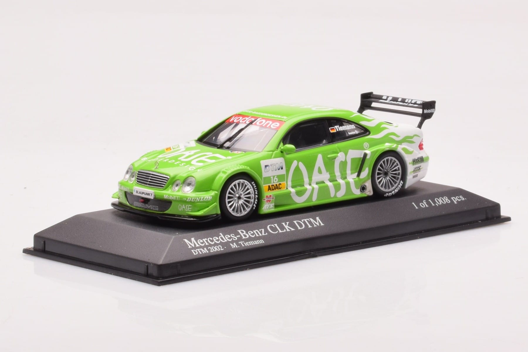 Mercedes CLK DTM Team OASE AMG #16 M. Tiemann DTM 2001 Minichamps 1:43 400023116 Diecast - image 2 of 4