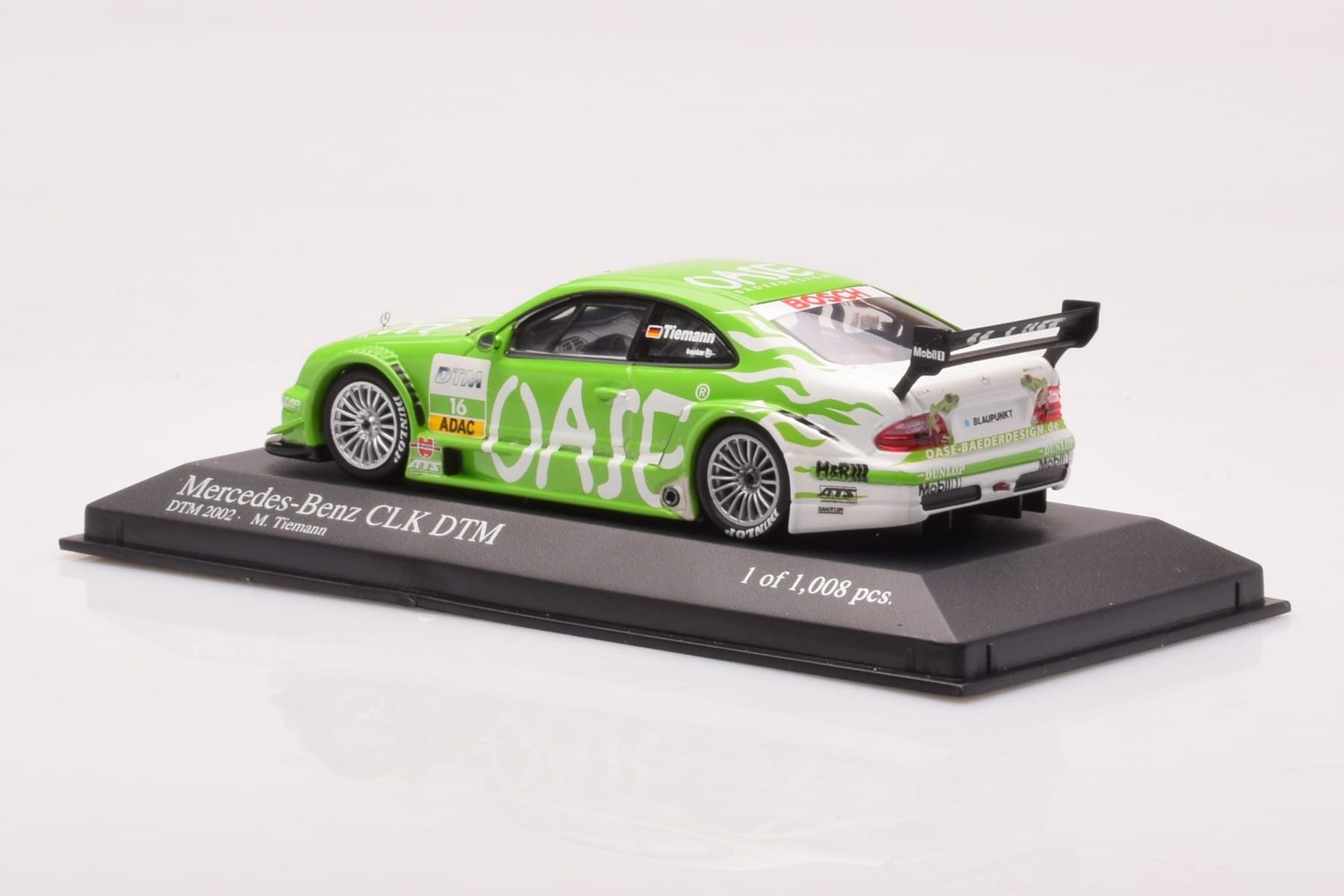 Mercedes CLK DTM Team OASE AMG #16 M. Tiemann DTM 2001 Minichamps 1:43 400023116 Diecast - image 3 of 4