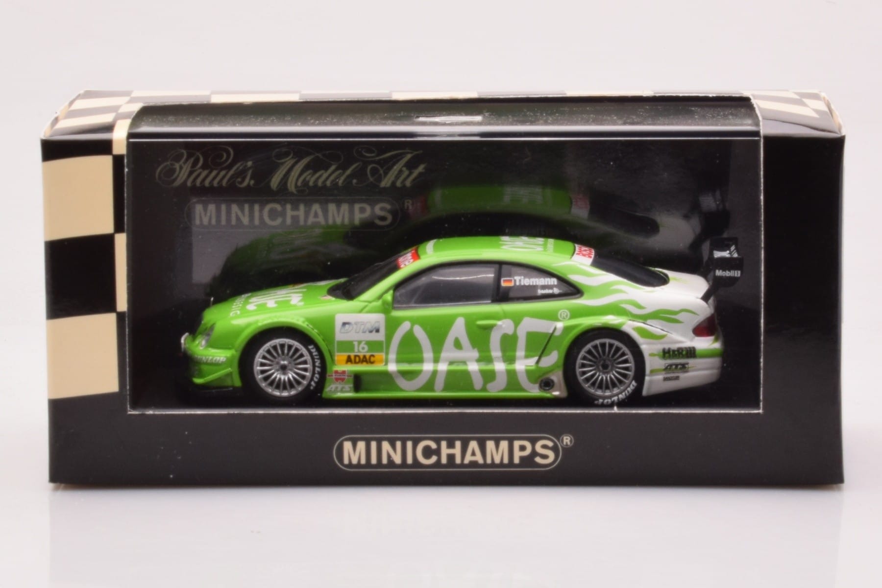 Mercedes CLK DTM Team OASE AMG #16 M. Tiemann DTM 2001 Minichamps 1:43 400023116 Diecast - image 4 of 4