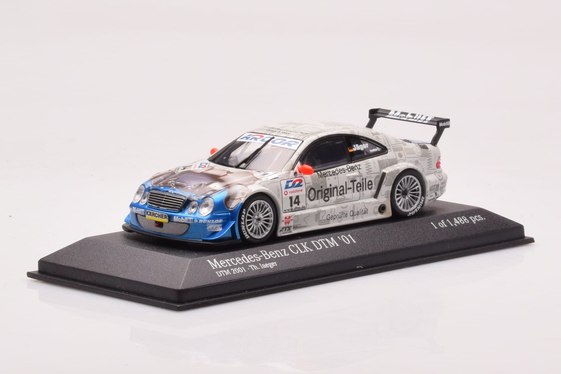 Mercedes CLK DTM Team Persson #14 Jaeger DTM 2001 Minichamps 1:43 400013714 Diecast - image 2 of 4
