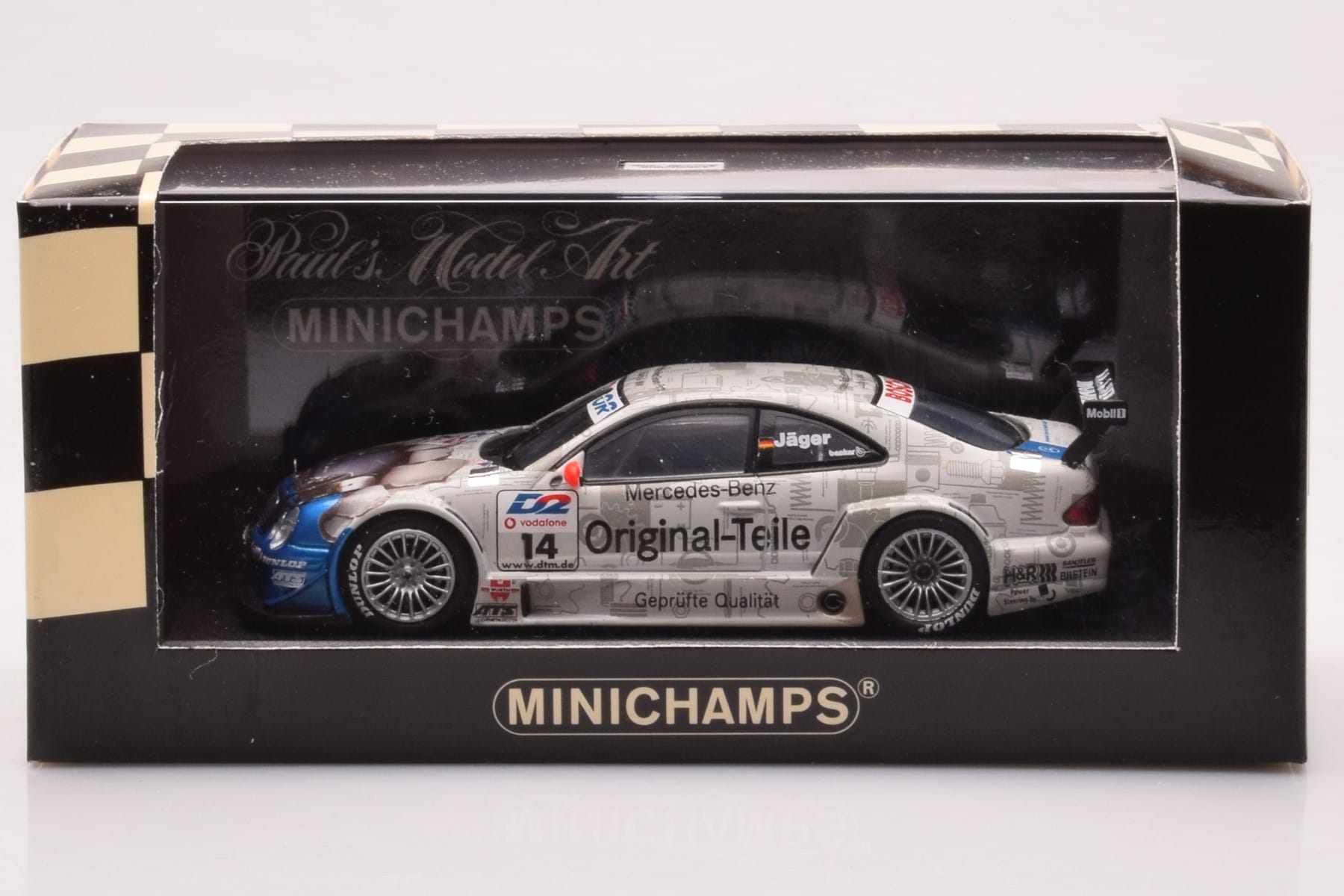 Mercedes CLK DTM Team Persson #14 Jaeger DTM 2001 Minichamps 1:43 400013714 Diecast - image 4 of 4