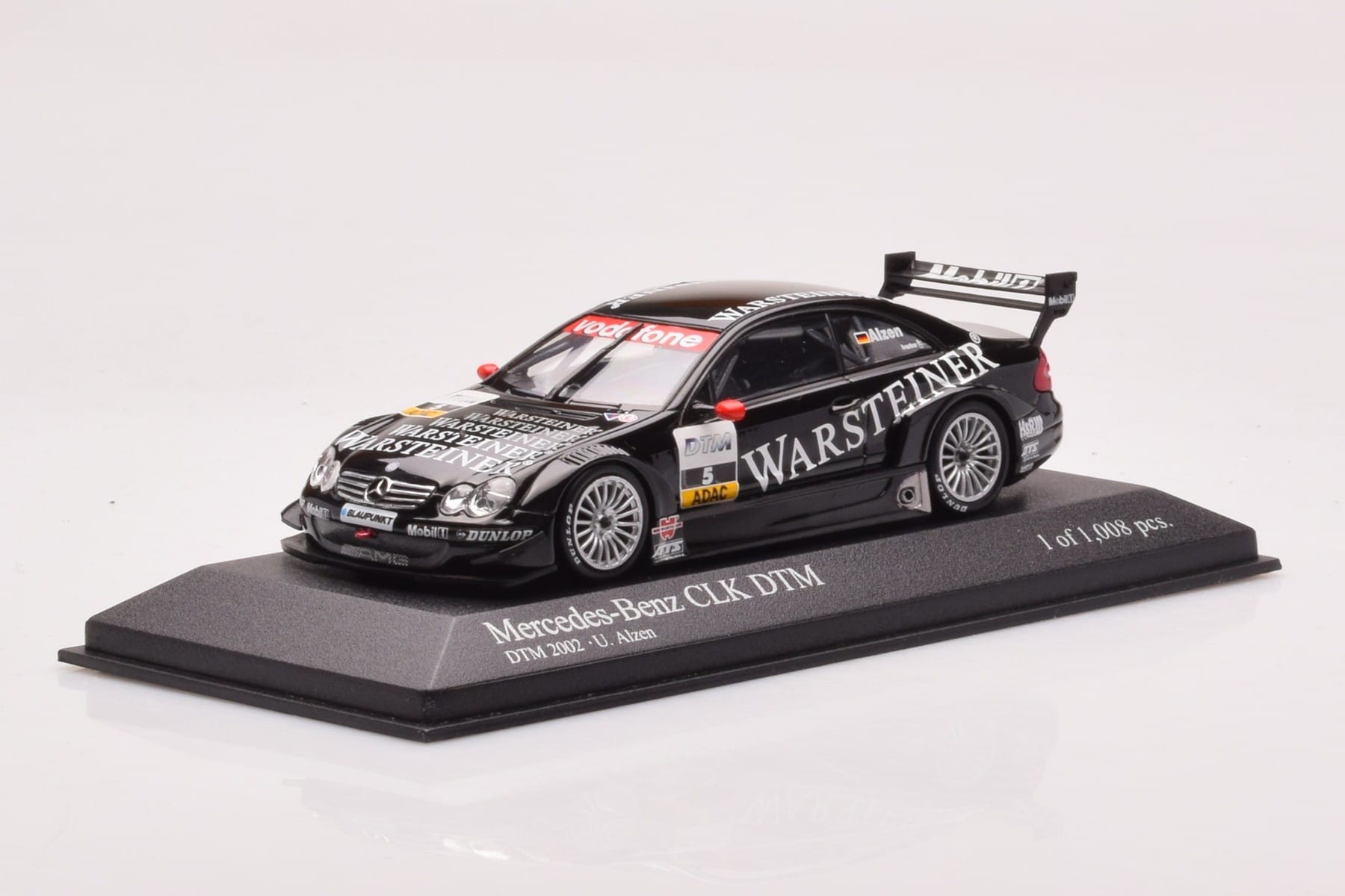 Mercedes CLK DTM Team Warsteiner AMG #5 U. Alzen DTM 2002 Minichamps 1:43 400023025 Diecast - image 2 of 4