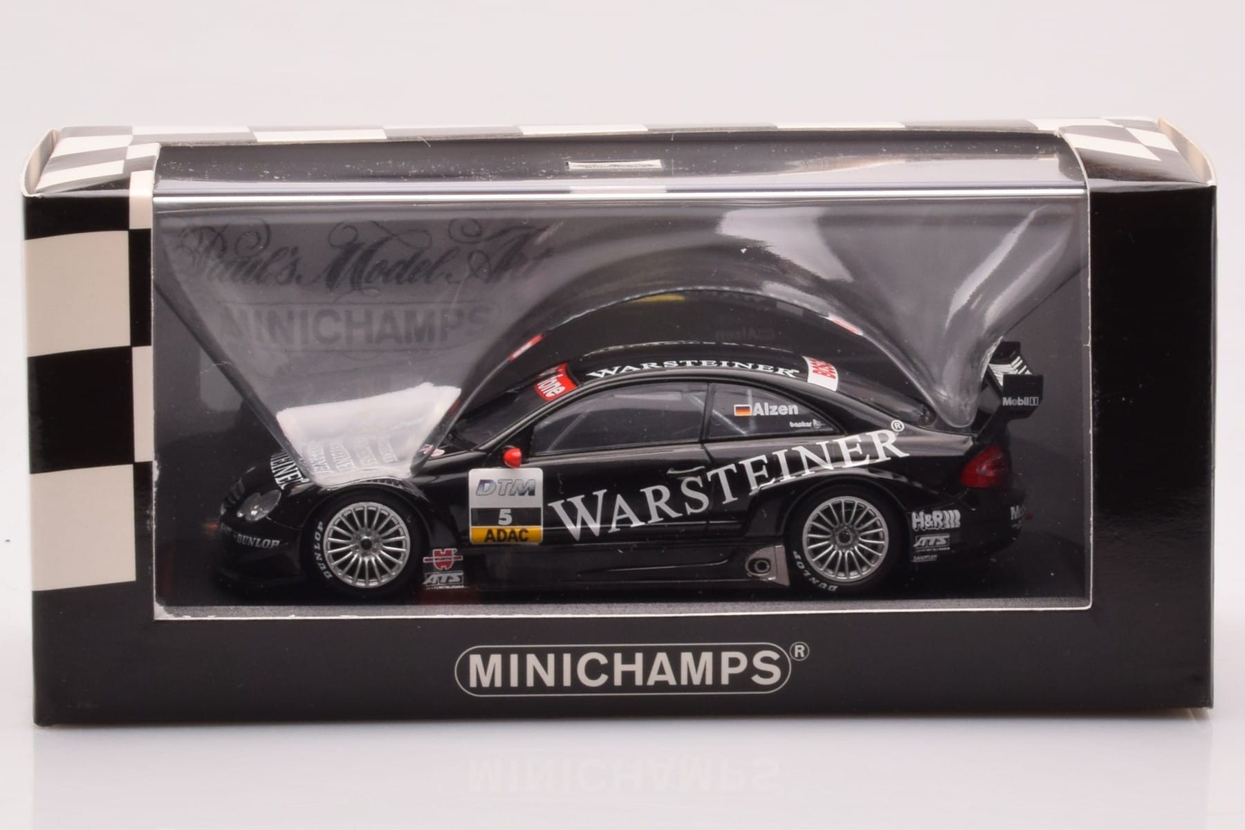 Mercedes CLK DTM Team Warsteiner AMG #5 U. Alzen DTM 2002 Minichamps 1:43 400023025 Diecast - image 4 of 4