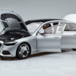Mercedes Maybach S600 W222 V12 Biturbo Hightech Silver Almost Real 1:18 820118 Diecast - image 2 of 12