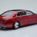 Mercedes Maybach S600 W222 V12 Biturbo Patagonia Red Almost Real 1:18 820119 Diecast - image 3 of 10