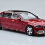 Mercedes Maybach S600 W222 V12 Biturbo Patagonia Red Almost Real 1:18 820119 Diecast - image 6 of 10