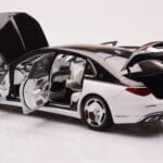 Mercedes Maybach S680 W223 Obsidian Black Diamond White Almost Real 1:18 820121 Diecast - image 4 of 7