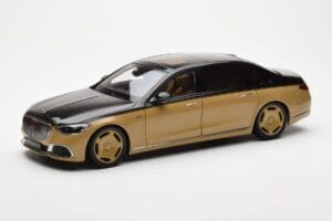 Mercedes Maybach S680 W223 Obsidian Black Sand Almost Real 1:18 820124 Diecast