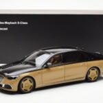 Mercedes Maybach S680 W223 Obsidian Black Sand Almost Real 1:18 820124 Diecast - image 7 of 7