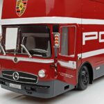 Mercedes O317 Porsche Transporter Red CMR 1:18 CMR149 Diecast - image 4 of 12