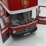 Mercedes O317 Porsche Transporter Red CMR 1:18 CMR149 Diecast - image 6 of 12