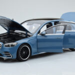 Mercedes S-Class W223 Vintage Blue Norev 1:18 B66960828 Diecast - image 2 of 7
