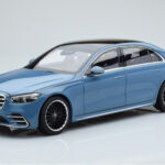 Mercedes S-Class W223 Vintage Blue Norev 1:18 B66960828 Diecast