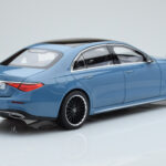 Mercedes S-Class W223 Vintage Blue Norev 1:18 B66960828 Diecast - image 3 of 7