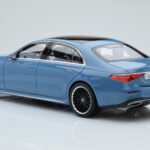 Mercedes S-Class W223 Vintage Blue Norev 1:18 B66960828 Diecast - image 6 of 7