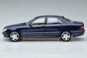 Mercedes S55 AMG W220 Blue Norev 1:18 183817 Diecast - image 4 of 7