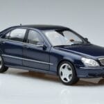 Mercedes S55 AMG W220 Blue Norev 1:18 183817 Diecast - image 5 of 7