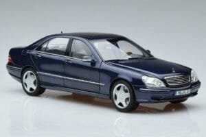 Mercedes S55 AMG W220 Blue Norev 1:18 183817 Diecast - image 5 of 7