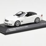 Mercedes SL 55 AMG R230 White Minichamps 1:43 400036170 Diecast - image 2 of 4