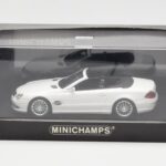 Mercedes SL 55 AMG R230 White Minichamps 1:43 400036170 Diecast - image 4 of 4
