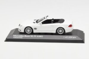 Mercedes SL 55 AMG R230 White Minichamps 1:43 400036170 Diecast
