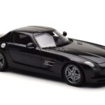 Mercedes SLS AMG Obsidian Black Metallic Minichamps 1:18 B66960042 Diecast - image 5 of 7