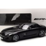 Mercedes SLS AMG Obsidian Black Metallic Minichamps 1:18 B66960042 Diecast - image 7 of 7