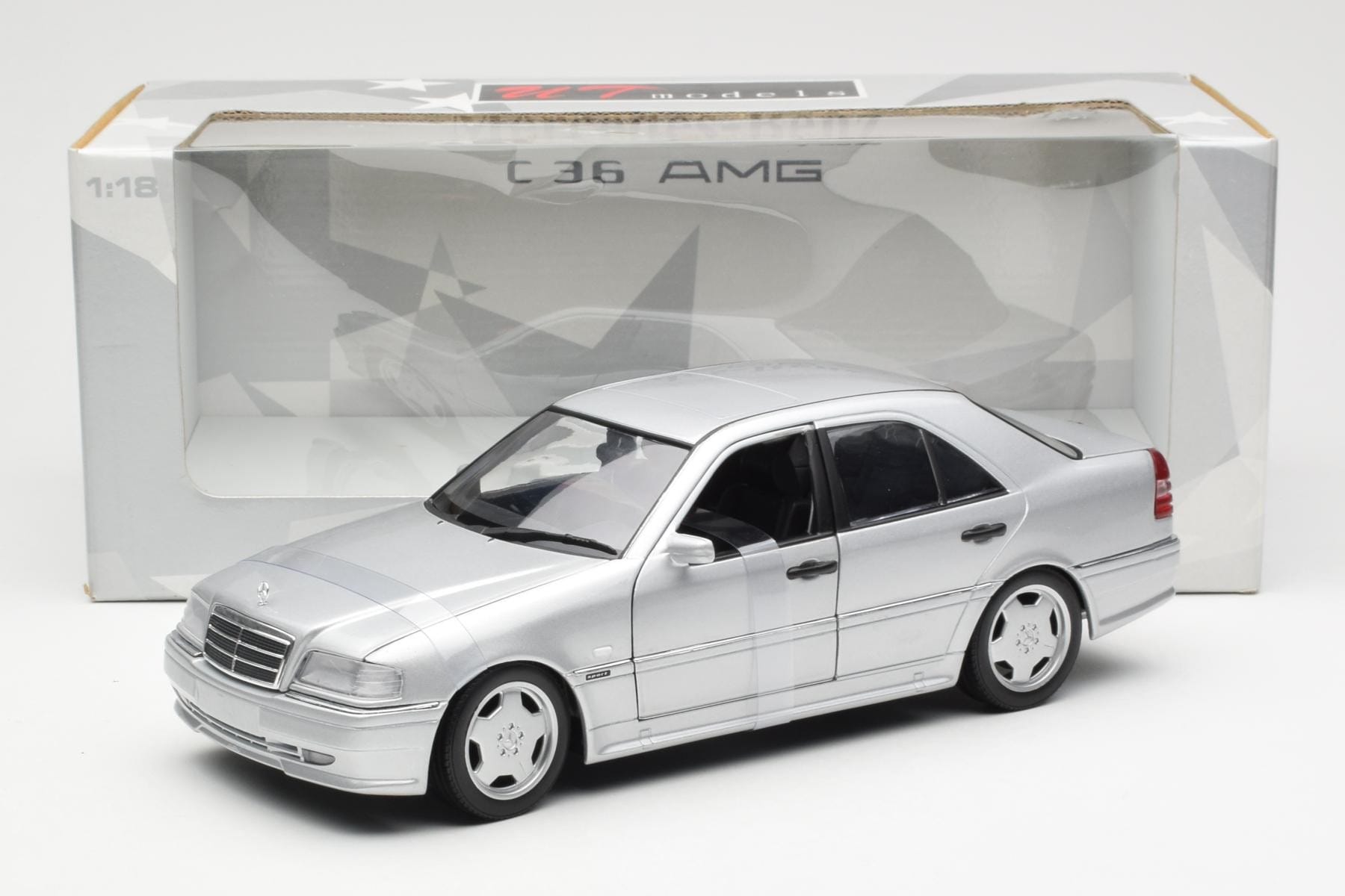 Mercedes C36 AMG W202 Silver UT Models 1:18 180035000 Diecast - image 6 of 6