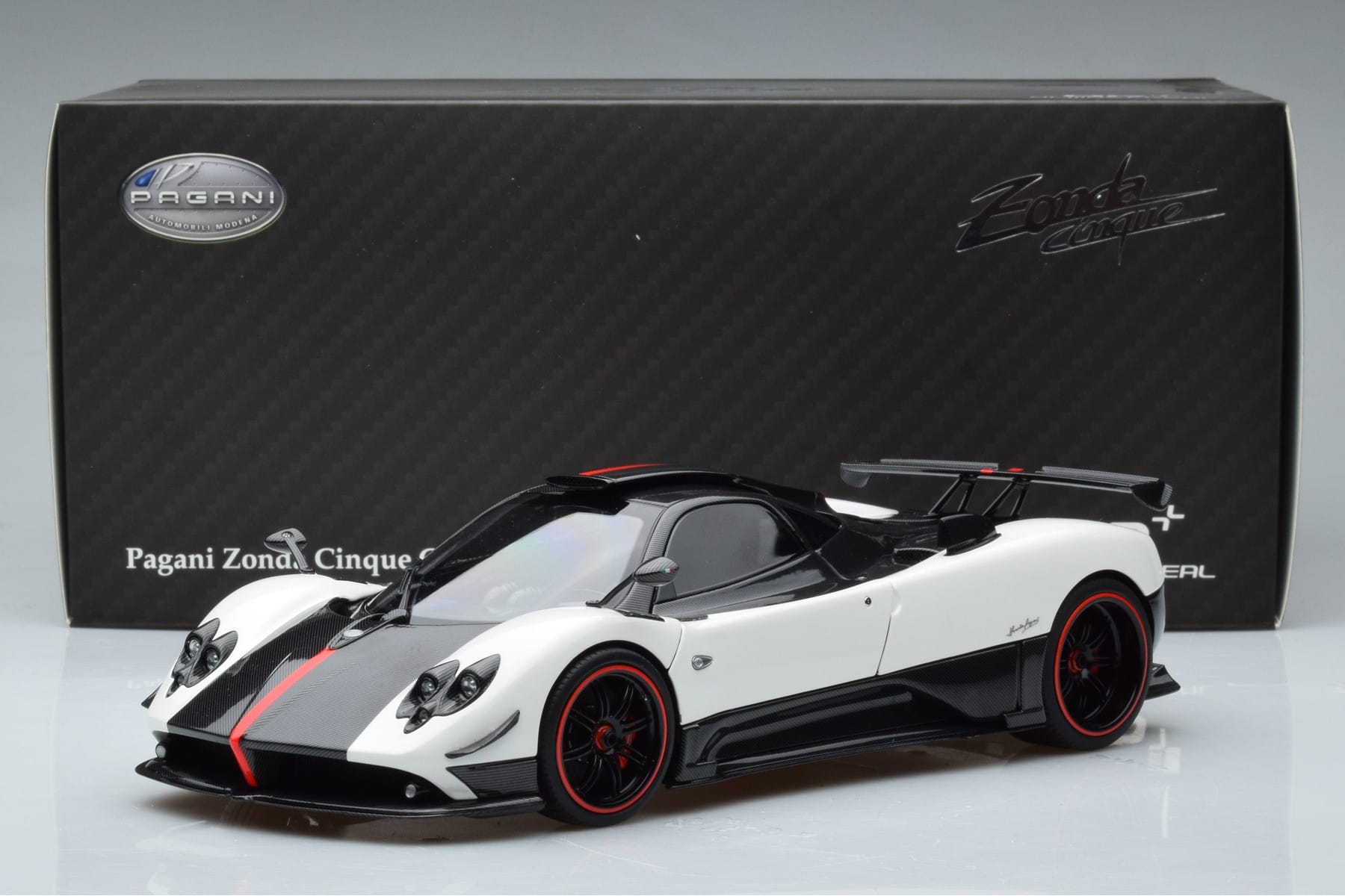 Pagani Zonda Cinque White Benny Almost Real 1:18 850601001 Diecast - image 12 of 12