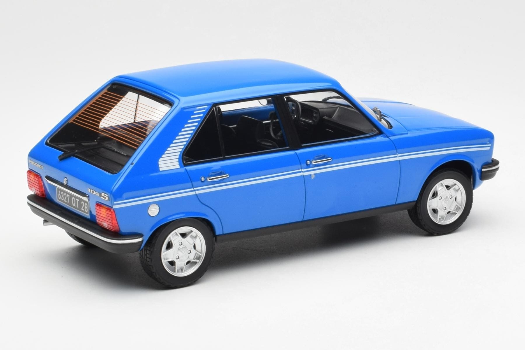 Peugeot 104 S Ibis Blue Norev 1:18 184903 Diecast - image 2 of 6