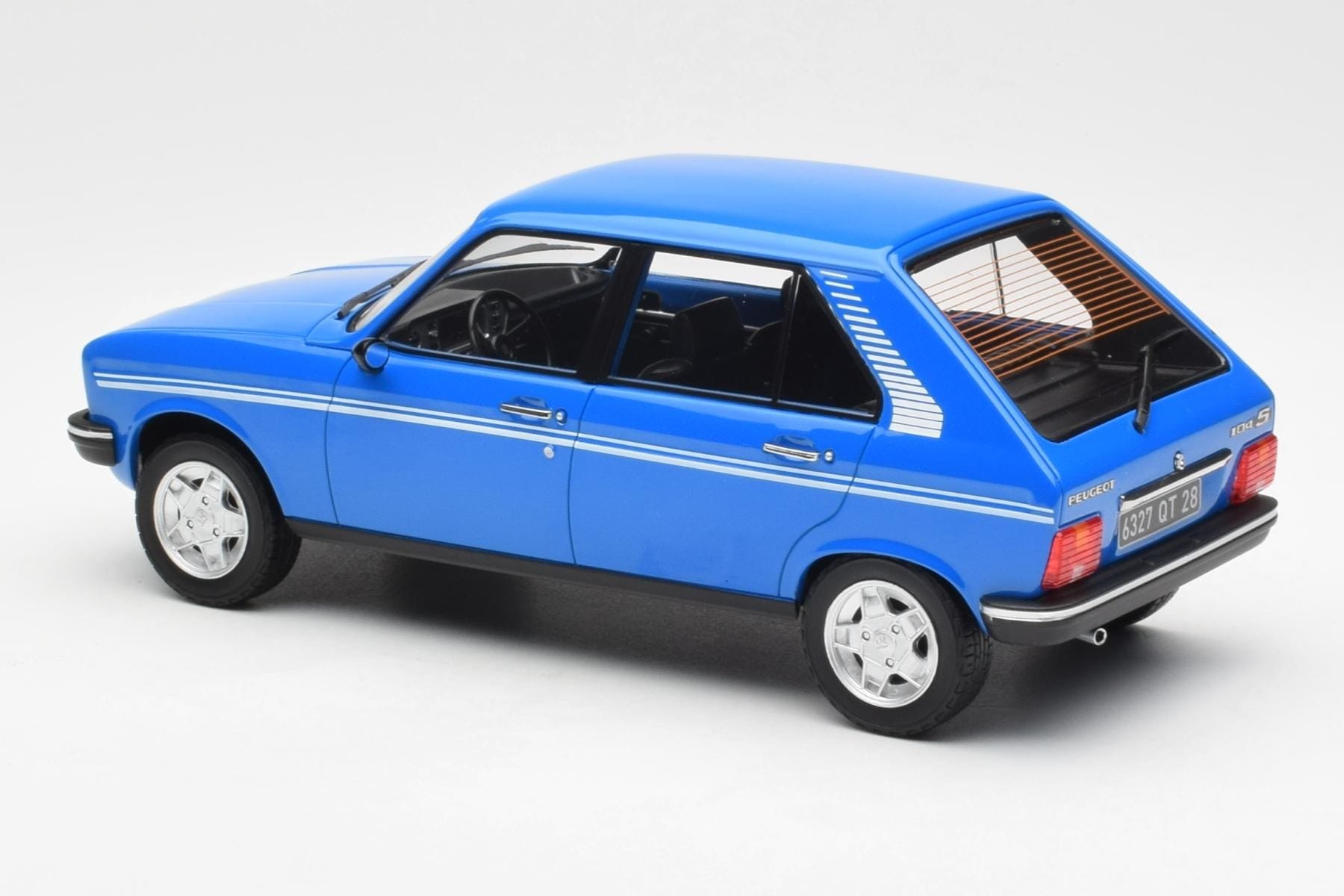 Peugeot 104 S Ibis Blue Norev 1:18 184903 Diecast - image 5 of 6
