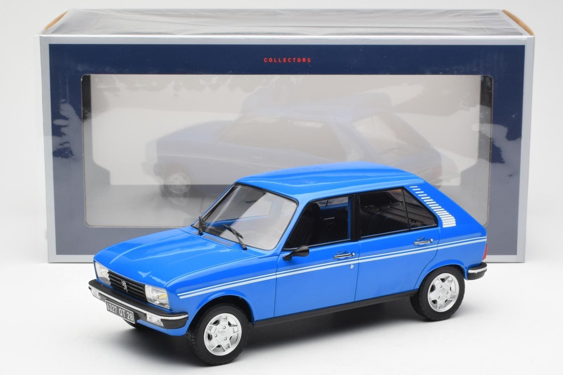Peugeot 104 S Ibis Blue Norev 1:18 184903 Diecast - image 6 of 6