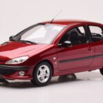 Peugeot 206 S16 Red Otto 1:18 OT1039 Resin