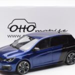Peugeot 308 GTI Magnetic Blue Black Otto 1:18 OT922 Resin - image 6 of 6