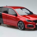 Peugeot 308 T9 GTI Red Otto 1:18 OT368 Resin - image 4 of 6