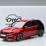 Peugeot 308 T9 GTI Red Otto 1:18 OT368 Resin - image 6 of 6