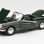 Peugeot 404 Cabriolet Antique Green Limited Edition Norev 1:18 184829 Diecast - image 2 of 8