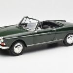 Peugeot 404 Cabriolet Antique Green Limited Edition Norev 1:18 184829 Diecast
