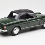 Peugeot 404 Cabriolet Antique Green Limited Edition Norev 1:18 184829 Diecast - image 3 of 8