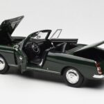 Peugeot 404 Cabriolet Antique Green Limited Edition Norev 1:18 184829 Diecast - image 5 of 8