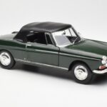 Peugeot 404 Cabriolet Antique Green Limited Edition Norev 1:18 184829 Diecast - image 6 of 8