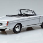 Peugeot 404 Cabriolet Silver Norev 1:18 184835 Diecast - image 3 of 8
