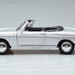 Peugeot 404 Cabriolet Silver Norev 1:18 184835 Diecast - image 5 of 8