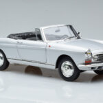 Peugeot 404 Cabriolet Silver Norev 1:18 184835 Diecast - image 6 of 8
