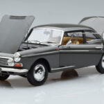 Peugeot 404 Coupe Graphite Gray Norev 1:18 184834 Diecast - image 2 of 7