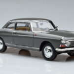 Peugeot 404 Coupe Graphite Gray Norev 1:18 184834 Diecast - image 5 of 7