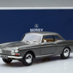 Peugeot 404 Coupe Graphite Gray Norev 1:18 184834 Diecast - image 7 of 7