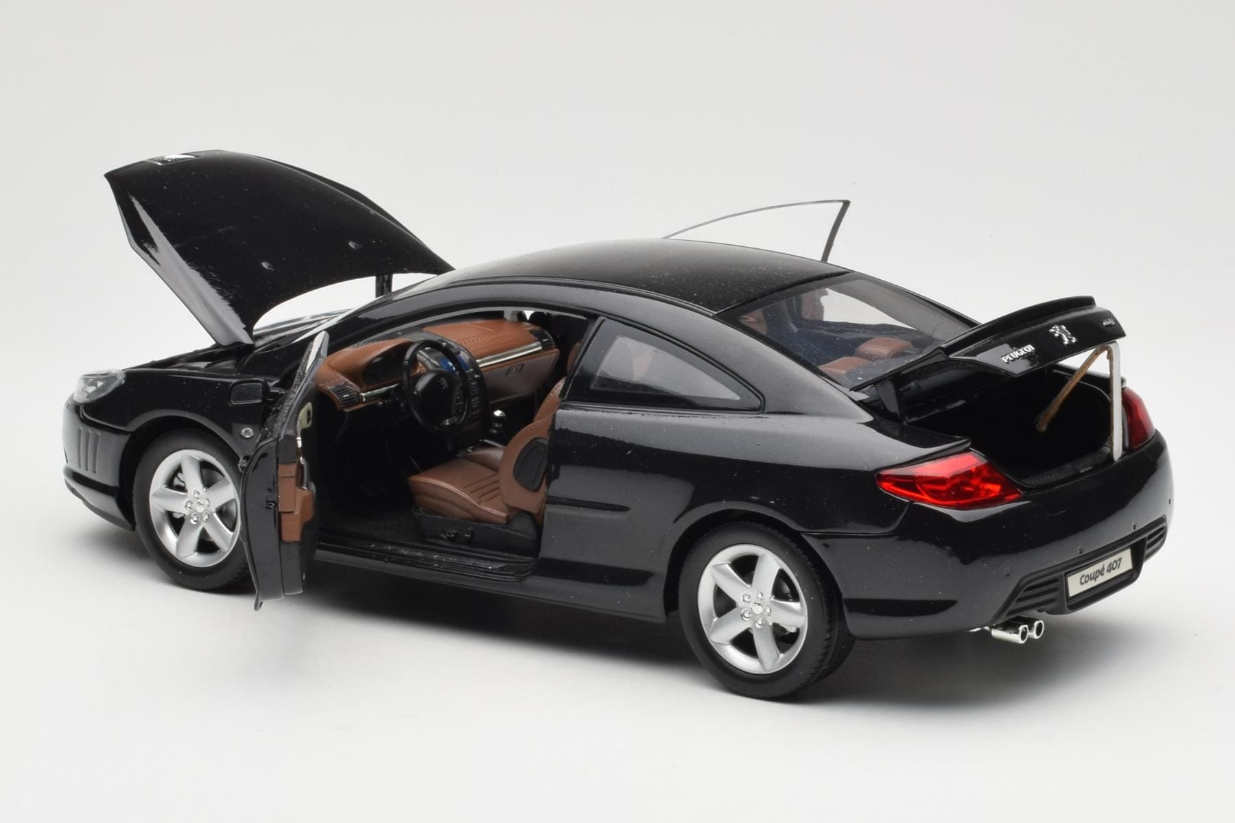 Peugeot 407 Coupe Black Norev 1:18 184752 Diecast - image 5 of 8