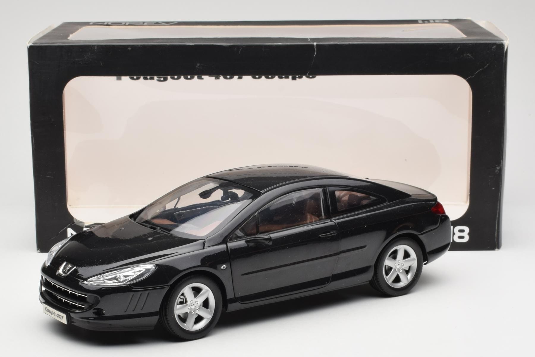 Peugeot 407 Coupe Black Norev 1:18 184752 Diecast - image 8 of 8
